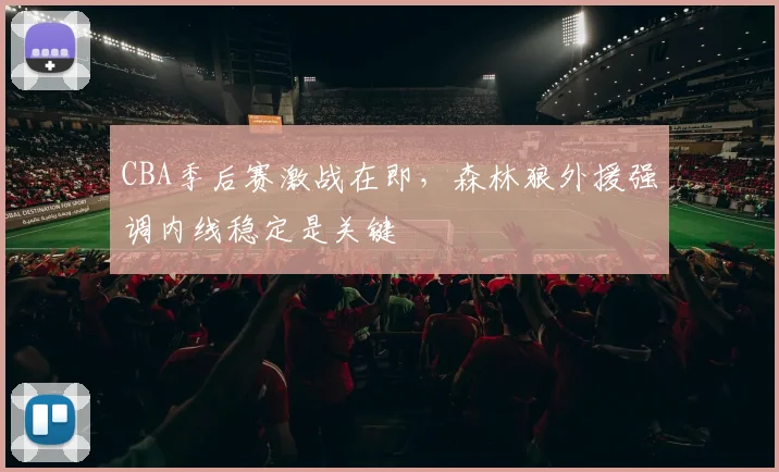 CBA季后赛激战在即，森林狼外援强调内线稳定是关键